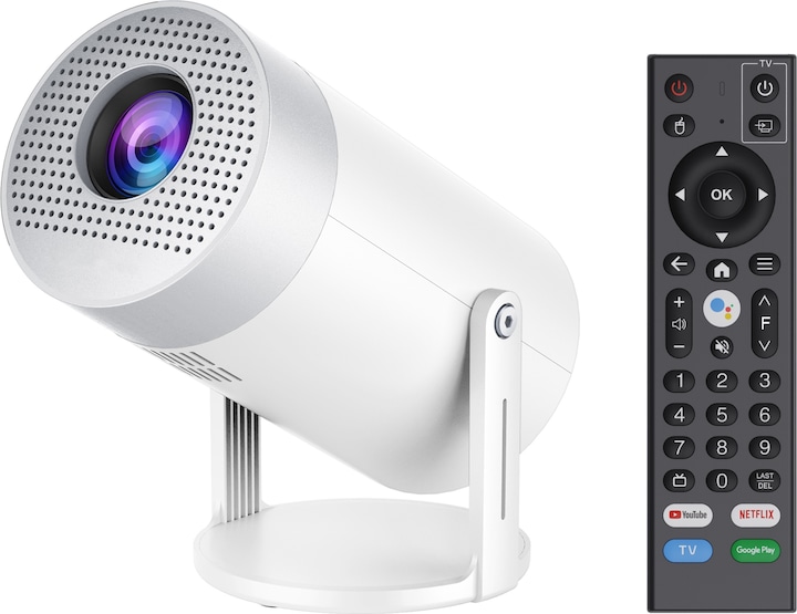 Produktbild PhoneLook Projektor Multimedia HG50 LED HD Beamer Heimkino mit Screen Mirroring (Android 12, WiFi 6) (HD, 300 lm)