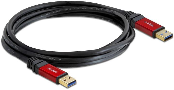 Actual product image Delock USB3.0 cable, A male to A male (2 m, USB 3.0, 4.50 W)