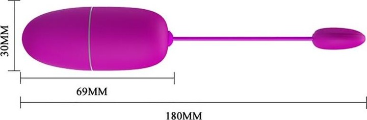 Actual product image Pretty Love Nymph Vibrating Egg with Movil APP