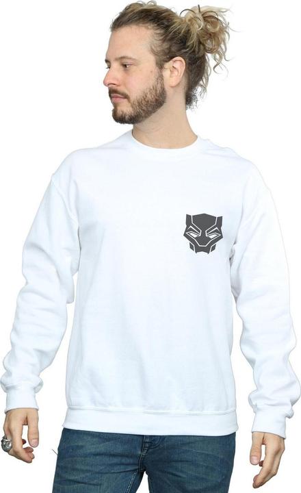 Immagine prodotto Felpa in cotone con stampa sul petto Black Panther Black on Black (S)