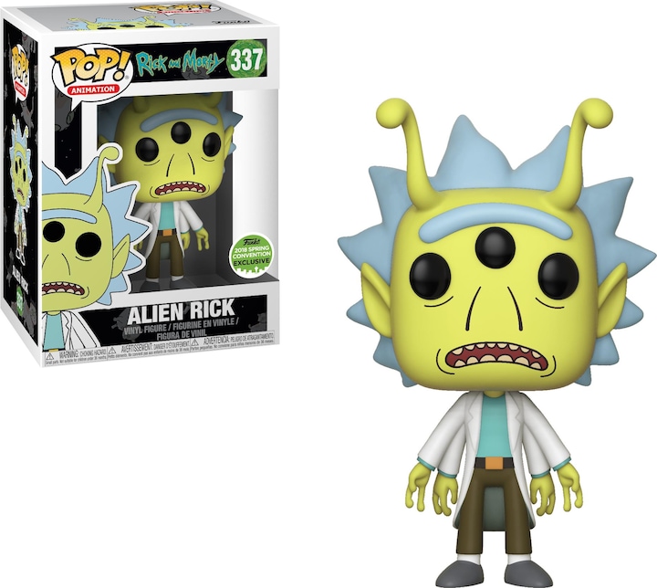 Actual product image Funko POP! Rick & Morty - Alien Rick Spring Convention 2018