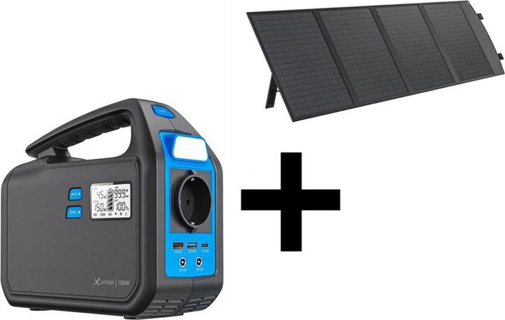 Produktbild Xlayer Powerstation Bundle und Solar Panel (155.40 Wh, 1.90 kg)
