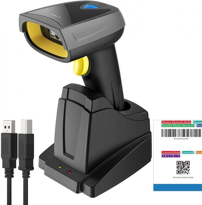 Produktbild Inateck Barcodescanner 52 black (BCST-52 black) (1D-Barcodes, 2D-Barcodes)