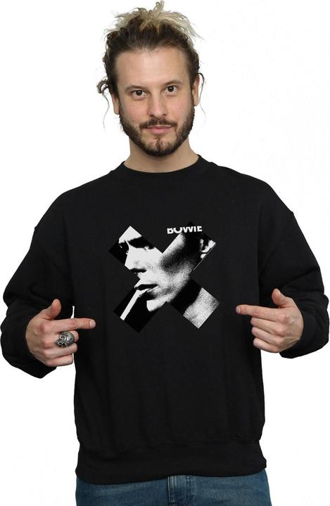 Produktbild David Bowie Cross Smoke Boyfriend Fit Sweatshirt (M)