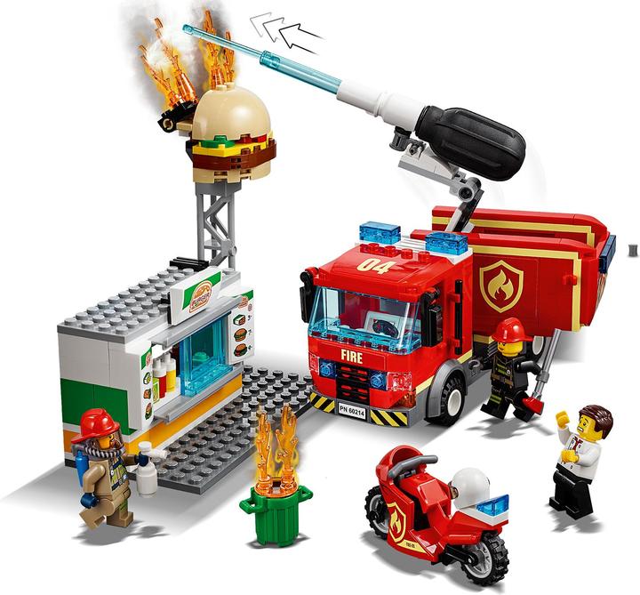 Produktbild LEGO Feuerwehreinsatz im Burger-Restaurant (60214, LEGO City)