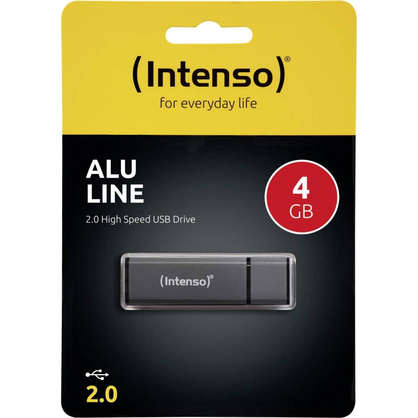 Thumbnail - Intenso MEMORY DRIVE FLASH USB2 4GB BLACK 3521451 (4 GB), USB Stick, Schwarz