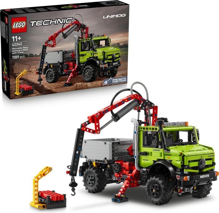 Produktbild LEGO Technic 42242 Mercedes-Benz Unimog U 5023 med kran