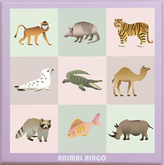 Actual product image Vissevasse Kids game ANIMAL BINGO
