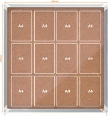 Actual product image Nobo Lockable Notice Board Premium Plus Indoor Cork (Bulletin board)