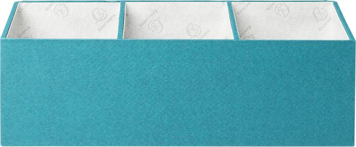 Exacompta Organiseur de bureau 4 compartiments OfficeByMe - Bleu canard