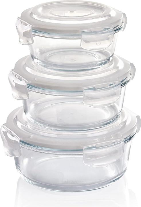 Actual product image Grizzly Glas-Frischhaltedosen Set (3 Stück) (1.97 l)