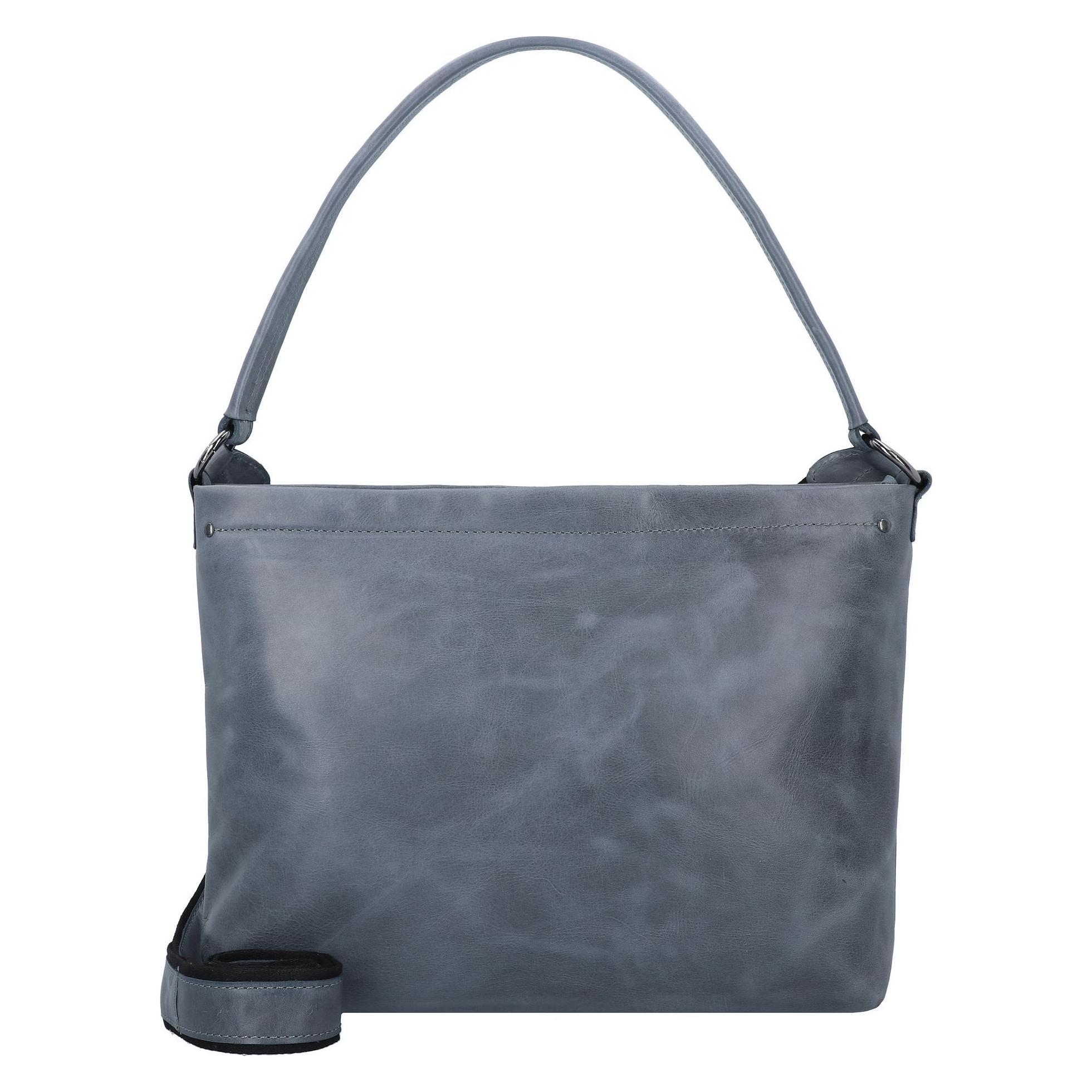 Harolds, Damen, Handtasche, Caugio Schultertasche Leder 32 Cm, Blau