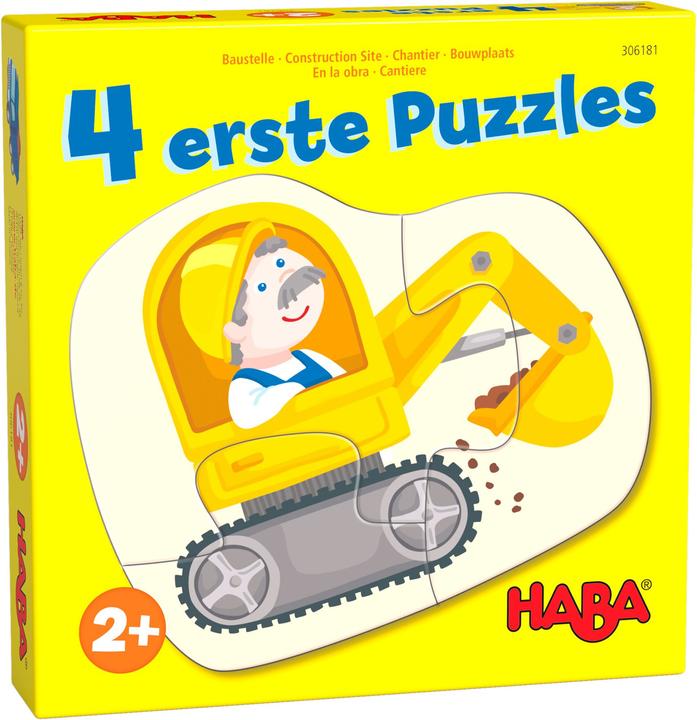 Productafbeelding Haba eerste puzzels - bouwplaats (4 onderdelen)