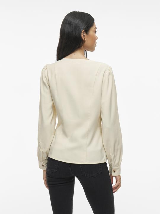 Actual product image Vila V-Ausschnitt Oberteil mit langen Ärmeln (42)