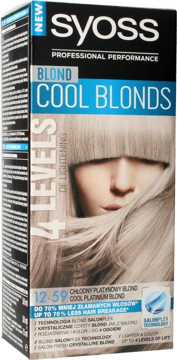 Produktbild Syoss Permanent Coloration Hair Dye Permanently Coloring 12-59 Cool Platinumond (12-59 Cool Platinumond)