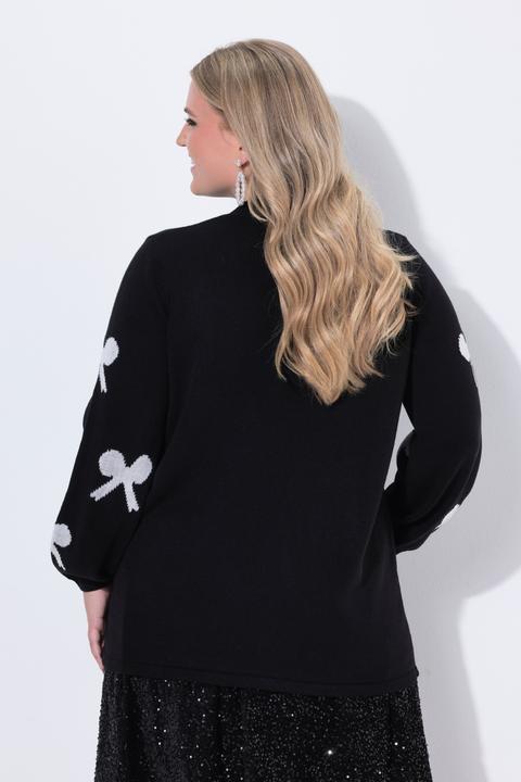 Produktbild Miamoda Pullover, Regular Fit, Schleifen mit Zierperlen (58)