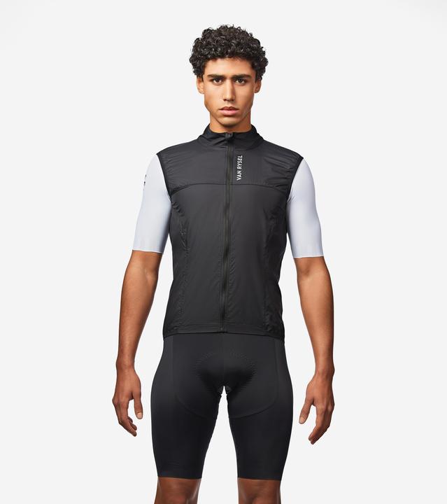 Van rysel Men's Road Cycling Ultra-Light Sleeveless Windproof Gilet - Black (L)