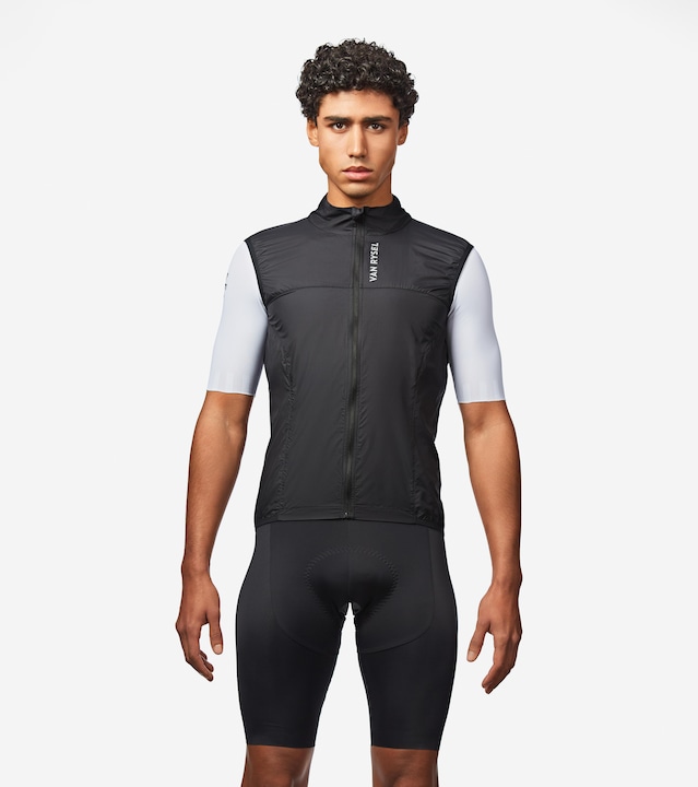 Actual product image Van rysel Men's Road Cycling Ultra-Light Sleeveless Windproof Gilet - Black (XXL)