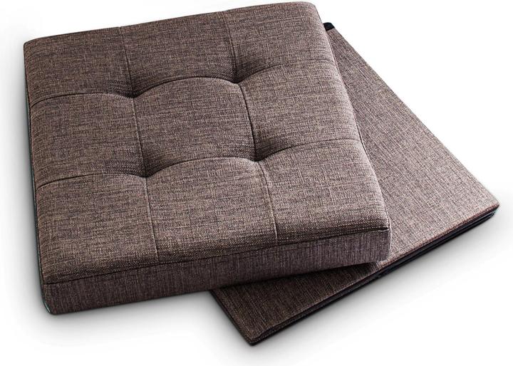 Actual product image Relaxdays Folding Storage Ottoman