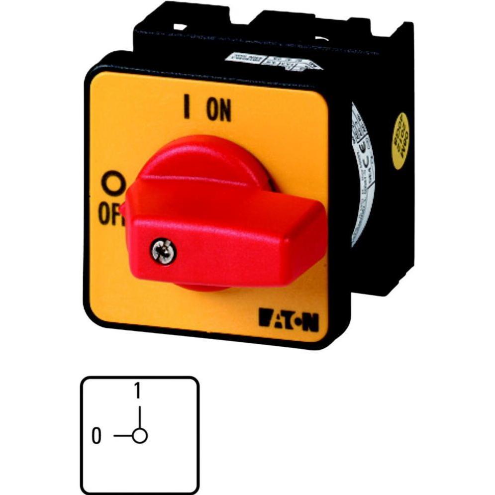 Eaton, Systemstromversorgung, EIN-AUS-Schalter, T0, 20 A, Einbau, 1 9474