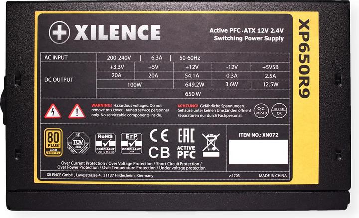Productafbeelding Xilence Prestatie X (650 W)