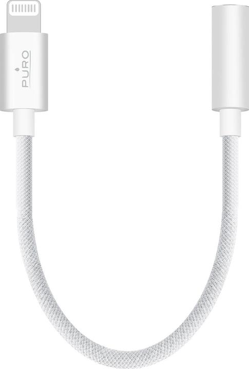 Produktbild Puro Lightning-Adapter auf Kopfhörerbuchse 3,5 mm, 15 cm (Lightning, 3.5mm Klinke)