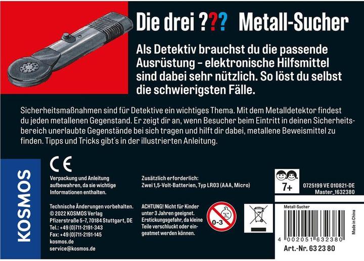 Produktbild Kosmos Die drei??? Metall-Sucher
