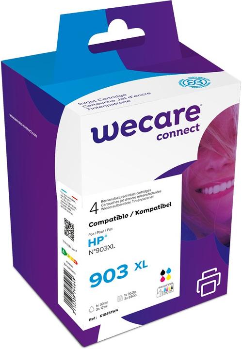 Image du produit Wecare Encre 903XL rebuilt CMYBK 3HZ51AE pour HP OfficeJet 6950 30/3x12ml (CMJN)