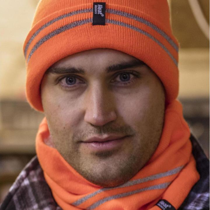 Image du produit Heat Holders Hi Vis Mütze Halswärmer und Handschuhe Set fur Winter (M/L)