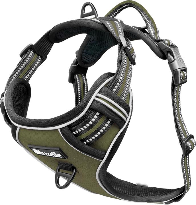 Produktbild Bluzelle Hundegeschirr Kleine Hunde, - XS, mit Griff & Tasche, Reflektor Anti-Zug (XS, Hund, Spazieren)