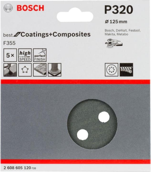 Productafbeelding Bosch Professional Zubehör Excentrisch schuurpapier met klittenband (320)