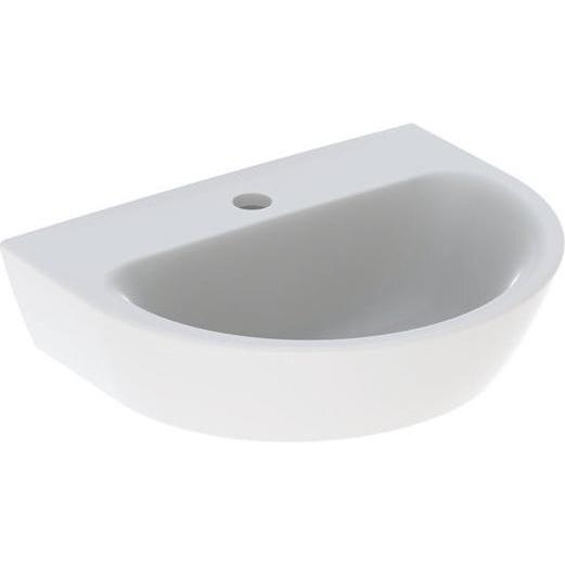 Geberit, Waschbecken, Renova Handwaschbecken, 1 Hahnloch, ohne Überlauf, Breite: 45cm (1750 mm, 450 mm)