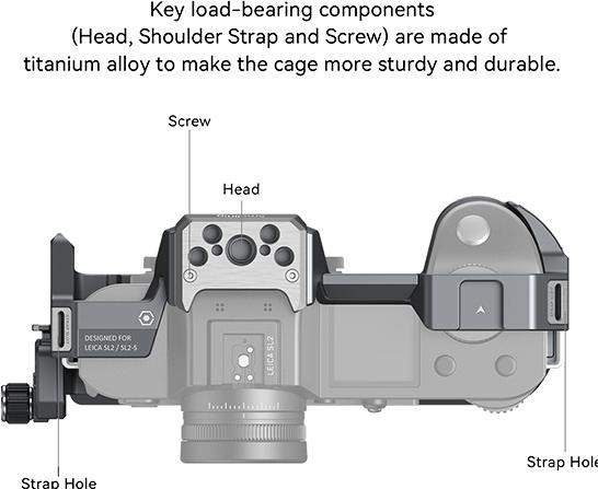 Produktbild SmallRig Cage für Leica SL2/SL2-S, Detailfarbe: Schwarz (Cage)