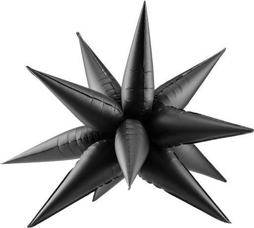 Produktbild Partydeco Foil balloon Star 3D, 70cm, black (1 pkt / 1 pc.) (1 Stück)