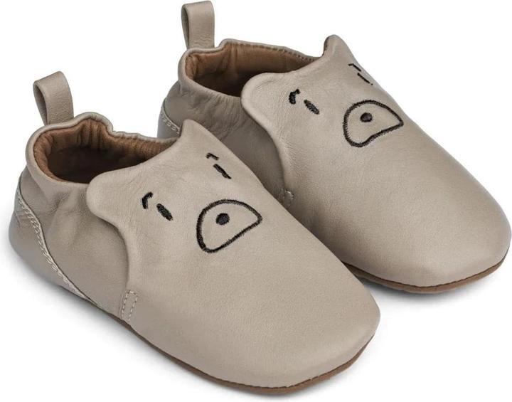 Immagine prodotto Liewood Pantofole in pelle / Fringuelli Eliot con faccia d'orso Mist (28)