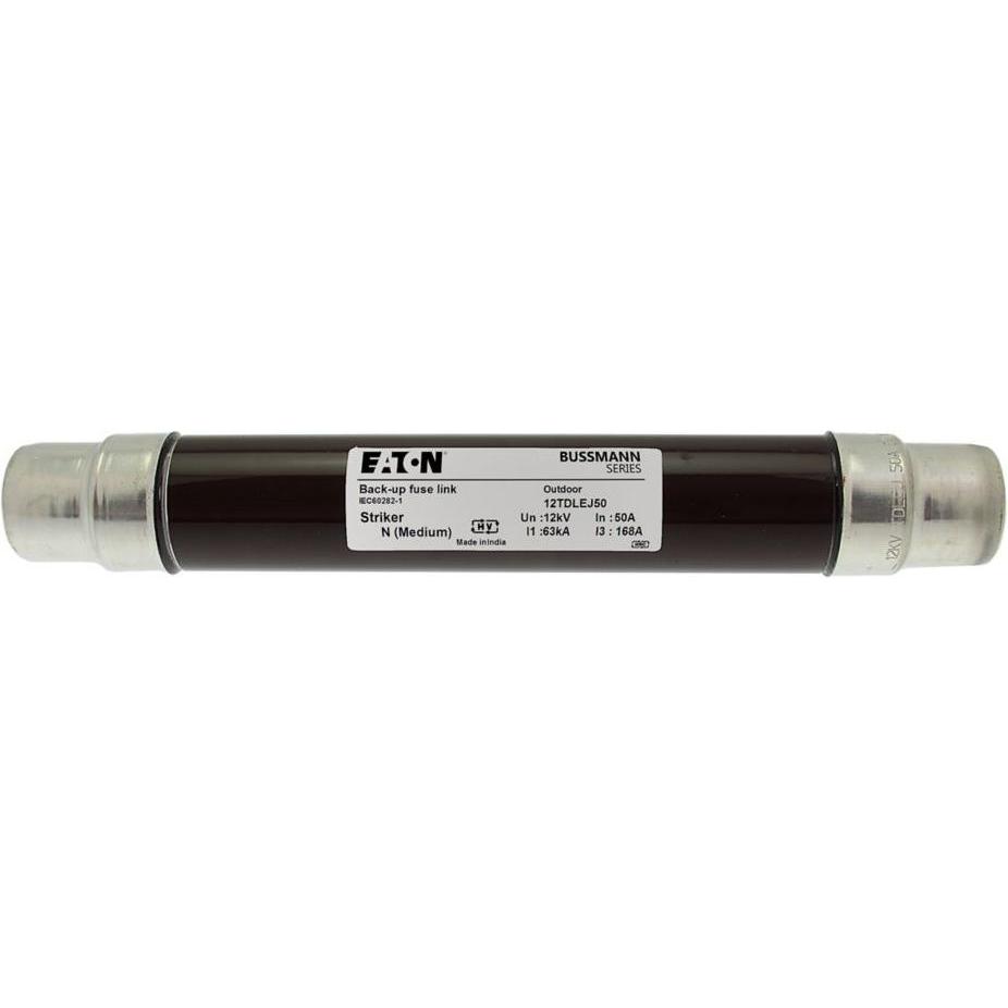 Eaton, Sicherung, Sicherungseinsatz, Mittelspannung, 50 A, AC 12 kV, 63 kA, 2z, 51 x 292 mm, Pufferung, DIN, Mit Schla (...