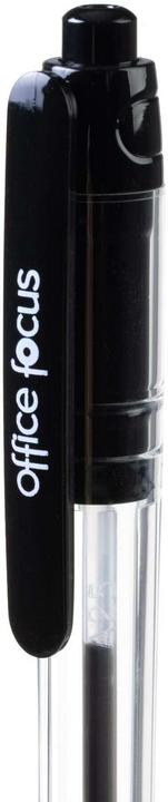 Immagine prodotto Office focus Kugelschreiber Focus 1 mm Mine, Schwarz, 12 (Nero, 12x)