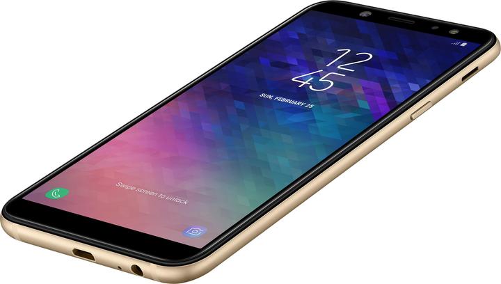 Productafbeelding Samsung Galaxy A6 (2018) EU (32 GB, Goud, 5.60", Dubbele SIM + SD, 4G)