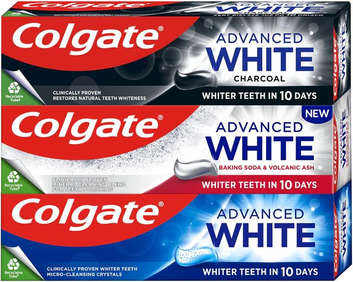 Image du produit Colgate Advanced Mix Trio Whitening Toothpaste Set - 3 X 75 Ml (75 ml)