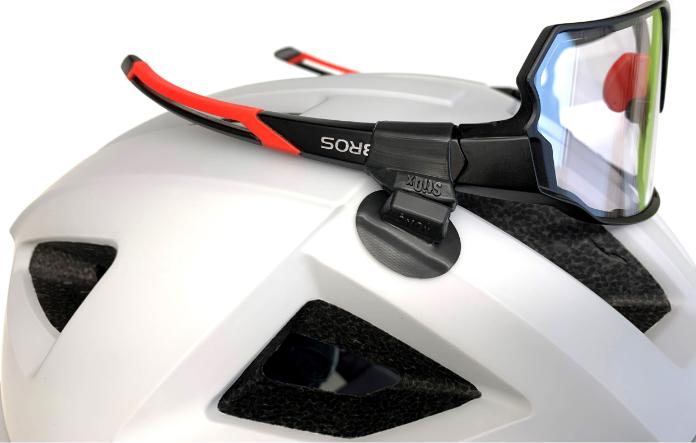 Immagine prodotto StiQx Portaocchiali magnetico, nero, taglia L (circonferenza tempie 38-57 mm)