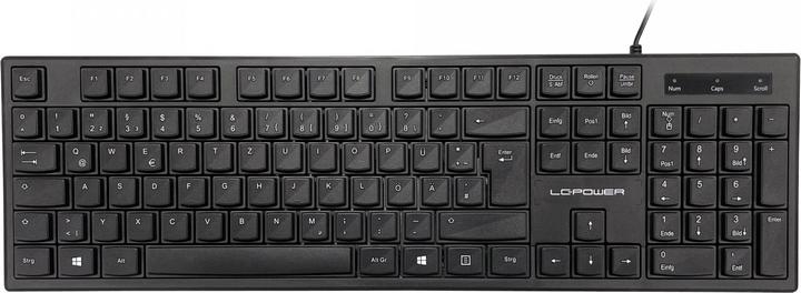 LC-Power Tastatur KEY-903DE black USB,105 Tasten,QWERTZ (DE, Kabelgebunden)