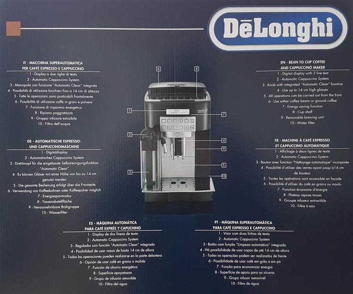 Actual product image De'Longhi Magnifica S Cappuccino ECAM 22.360.B