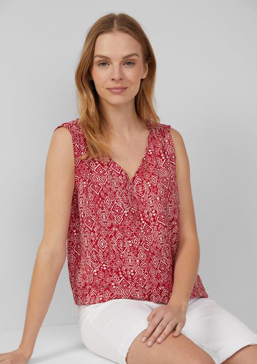 Immagine prodotto s.Oliver Bluse Blusentop aus Viskosemix mit Raffung (48)