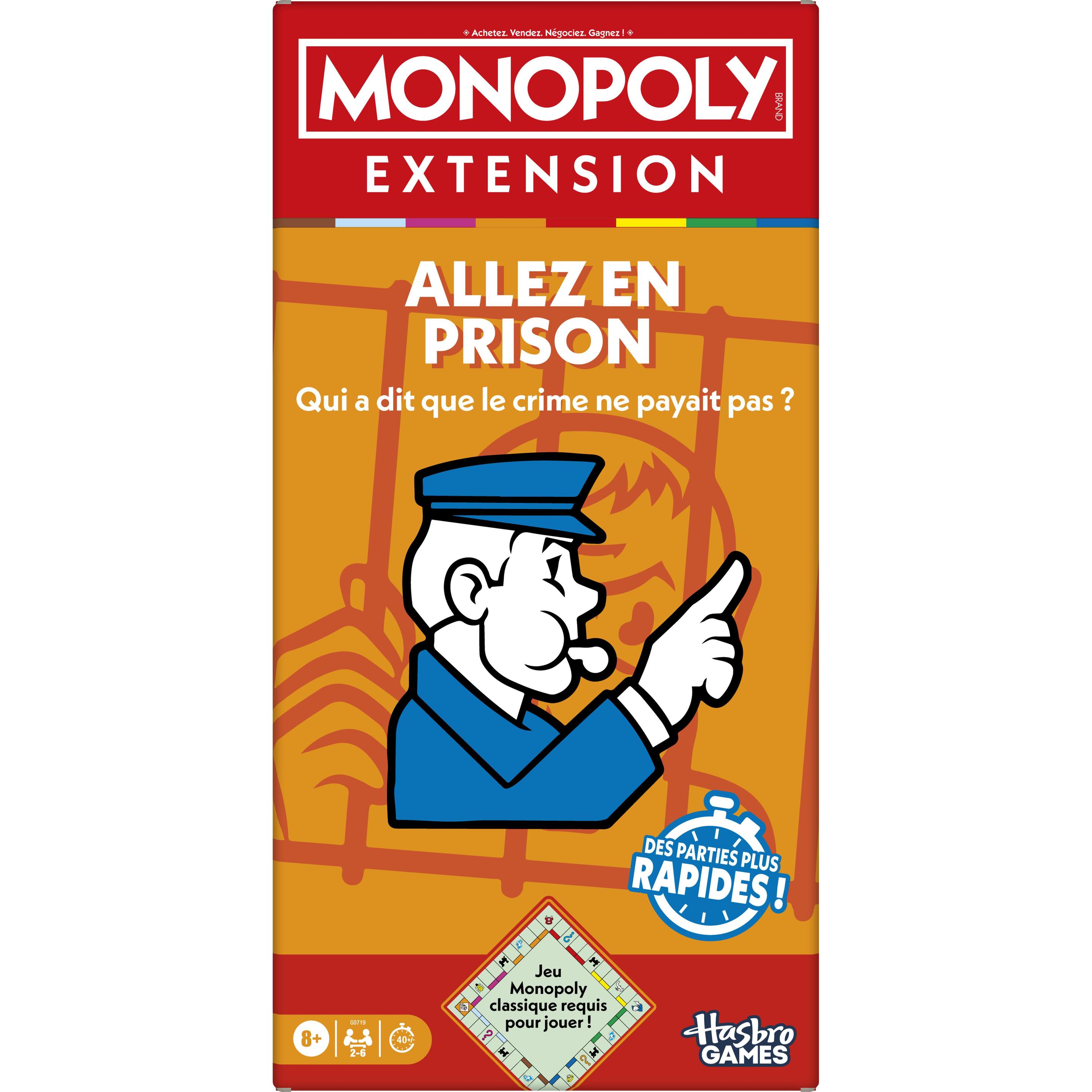Hasbro Gaming Monopoly Extension Prison, f (Francese, 2 - 6 Giocatori)