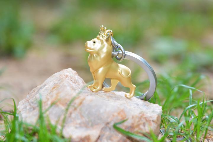 Actual product image Metalmorphose Lion keyring pendant