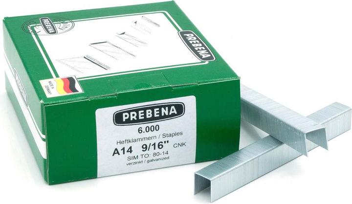 Actual product image Prebena Staples galvanised14 mm