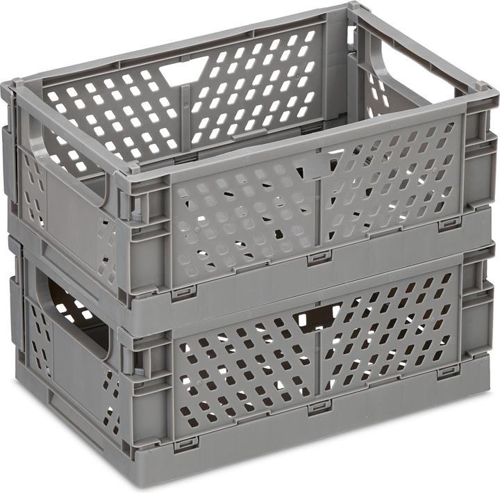 Produktbild Relaxdays 2x Klappbox (25 x 16.5 x 10 cm, 3.33 l)