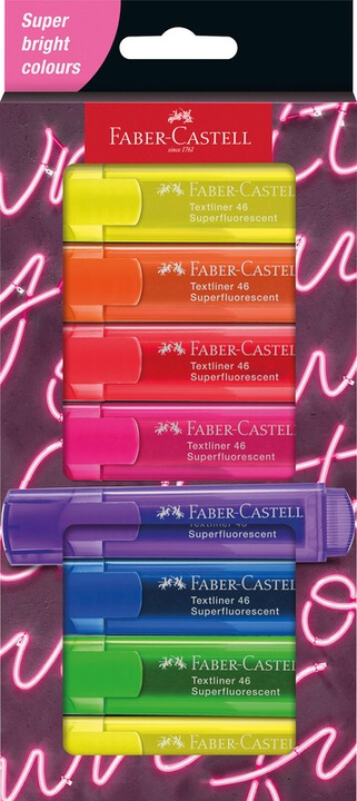 Produktbild Faber-Castell FABER CA. Textliner TL 46 254601 8er Etui GenZ (DAA326, 5 mm, 8 x)