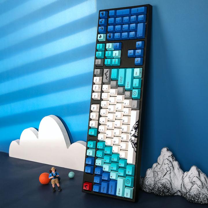 Actual product image Varmilo VEA108 Summit R1 Gaming Keyboard, MX-Brown, white LED - US Layout (US, Cable)