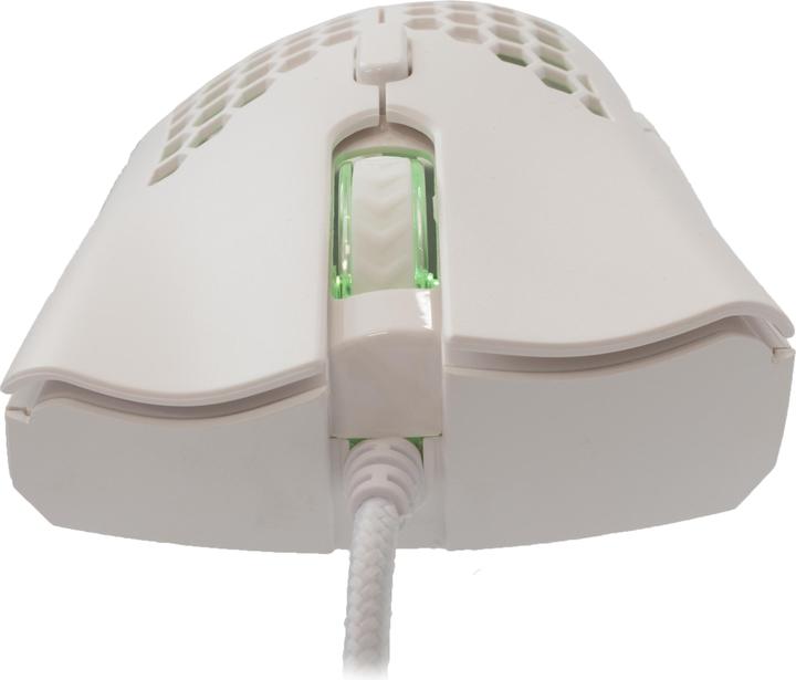 Actual product image Baracuda Gaming Mouse CORAL, 6D, 12800 dpi, White (BGM-031) (Cable)